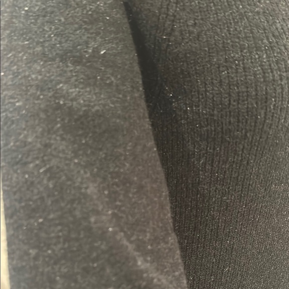 RW&CO Black Ribbed Mock Neck Long Sleeve Dress - Picture 8 of 9